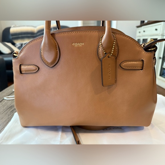 Coach Soft Empire Carryall 28 - Honey Brown - Picture 2 of 12